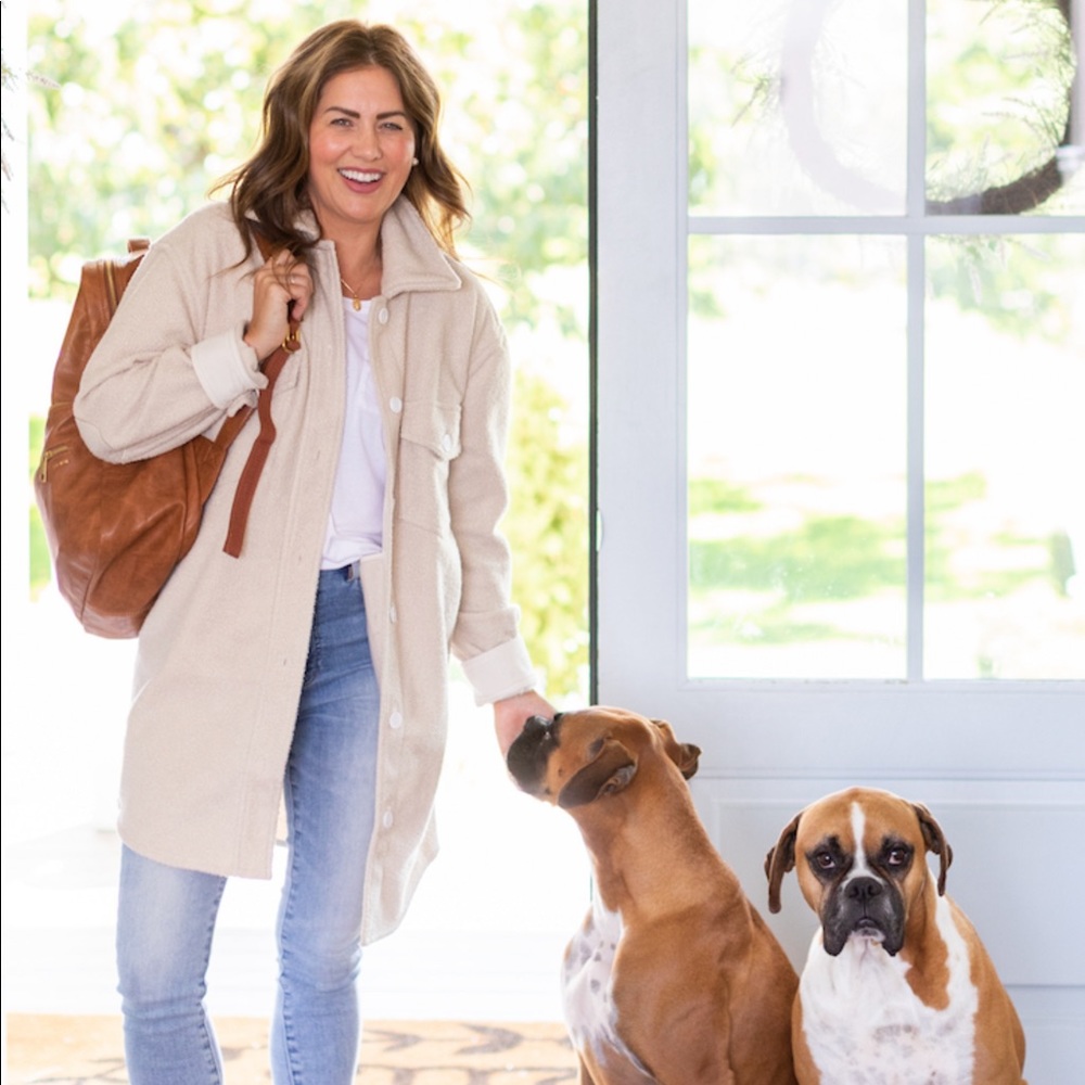 Jillian Harris x Jackson Rowe Scholar Shacket. Medium from Winter 2021 Jilly Box